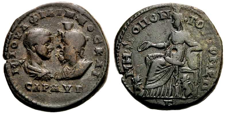 4243 Tomis Moesia Inferior Philippus II AE