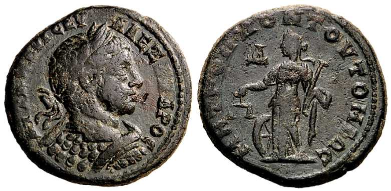4255 Tomis Moesia Inferior Severus Alexander AE