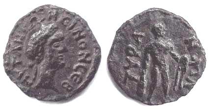 2081 Tyra Sarmatia Antoninus Pius AE