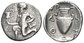 3244 Thasos Insulae Thraciae Trihemiobol AR