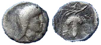 946 Thracian Kingdom Saratokos Trihemiobol AR