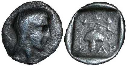 2793 Saratocus Rex Thraciae Trihemiobol AR