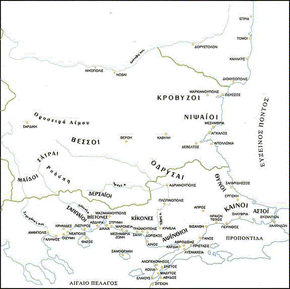Map Gentes Thrakiae Genike Grammateia Makedonias-Thrakes