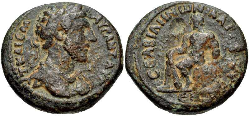 3475 Abila Decapolis Marcus Aurelius AE