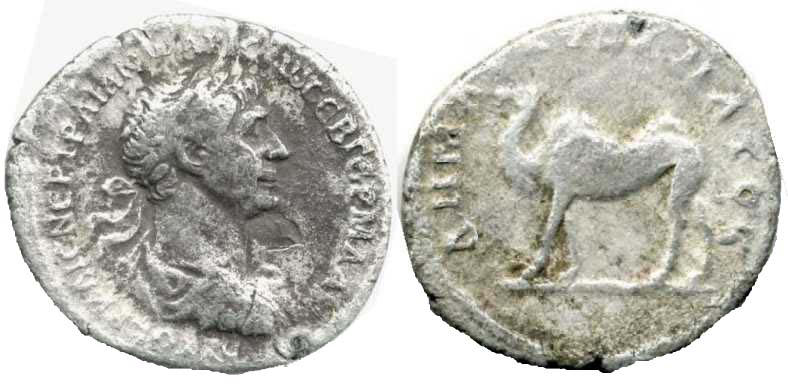 1444 Bostra Decapolis Traianus AE