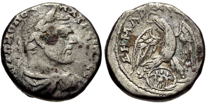 3803 Gadara Decapolis-Arabia Macrinus Tetradrachm AR