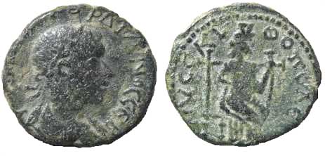 3022 Nysa - Scythopolis Gordianus III Decapolis AE