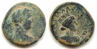 1310 Philadelphia Decapolis Hadrianus AE