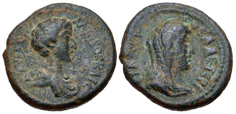 5739 Philadelphia Decapolis-Arabia Commodus AE