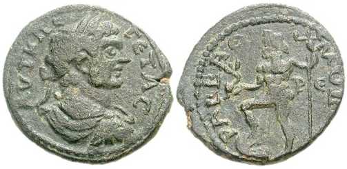 3223 Rabbathmoba Decapolis-Arabia Geta AE