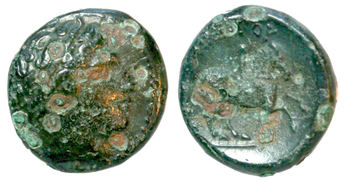 4800 Philippus II Rex Macedoniae AE cleaned