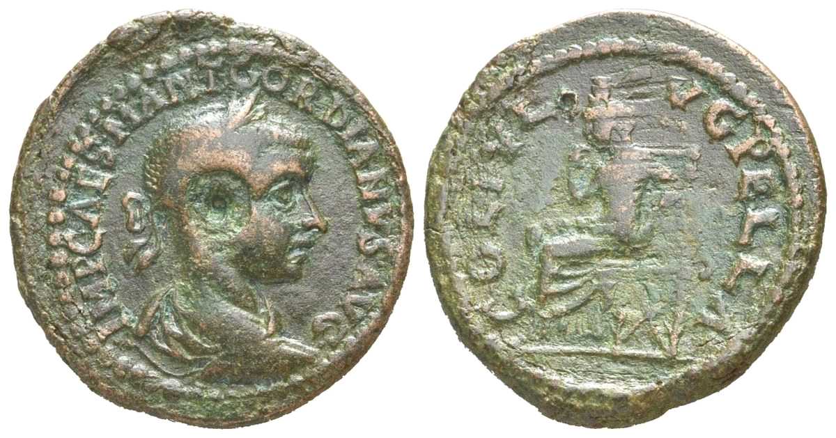 6160 Macedonia Pella Gordianus III AE
