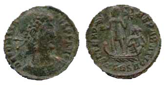 157 Thessalonica Constans I Imperium Romanum AE