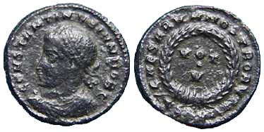 343 Thessalonica Macedonia Constantinus II AE