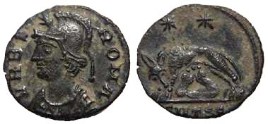345 Thessalonica Macedonia Constantinus I AE