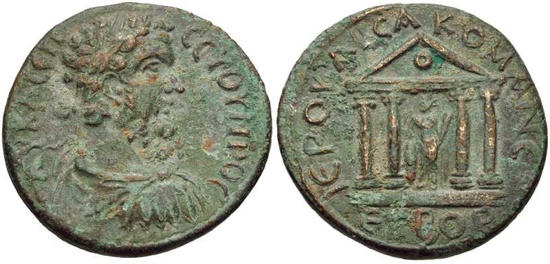 3656 Comana Pontus Septimius Severus AE