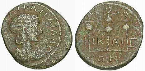 2997 Bithynia Nicaea Iuliua Mamaea AE