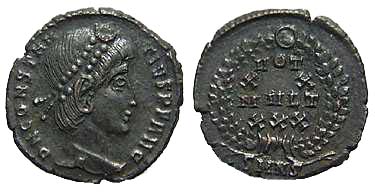 0075 Nicomedia Bithynia Constantius II AE