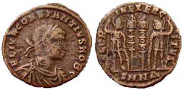 2931 Nicomedia Bithynia Constantius II AE