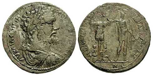 v4397 Hadrianothyrae Mysia Septimius Severus AE