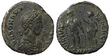 346 Cyzicus Mysia Honorius AE