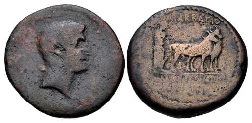 5580 Parium Mysia Augustus AE