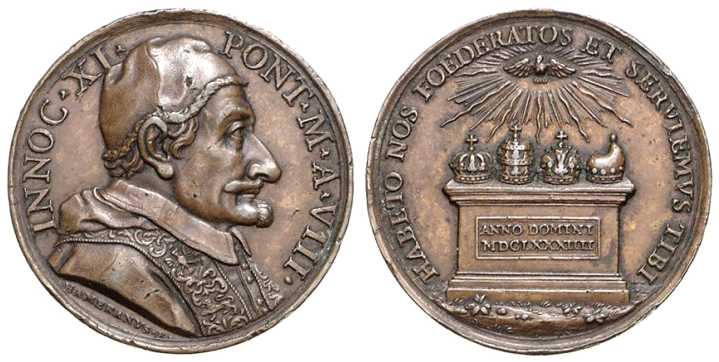 4103 Vaticano Alliance against the Ottoman Empire Medal Bronze