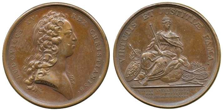 4215 Peter I Rossia 23.6.1724 Treaty of Consatntinople, Partition of Persia Medal Bronze