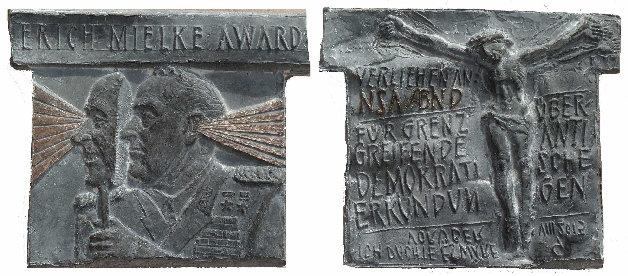 v3151 Deutschland 2013 Mielke Award Plakete Bronze