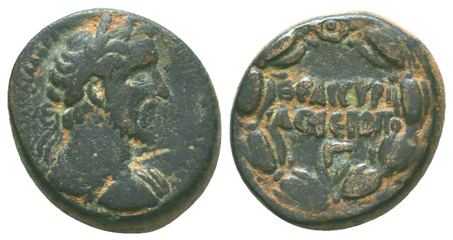 7103 Hieropolis Cyrrhestrica Syria Antoninus Pius AE