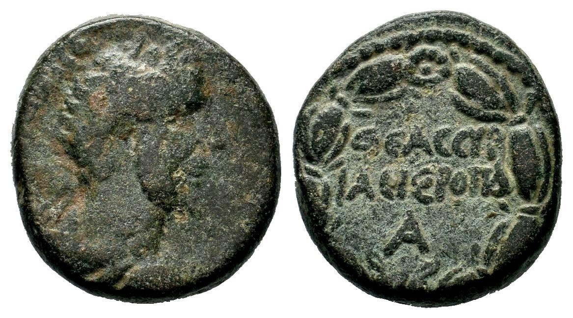 7279 Hieropolis Cyrrhestrica Syria Antoninus Pius AE