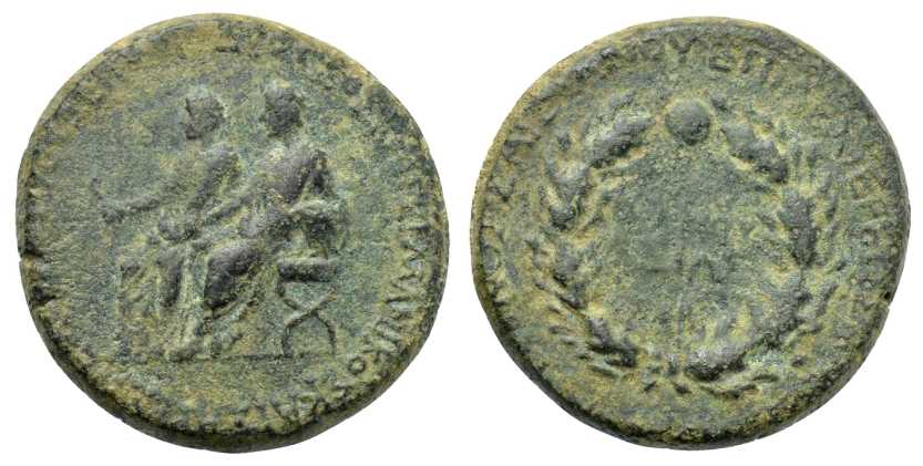6415 Sardis Lydia Drusus & Germanicus AE