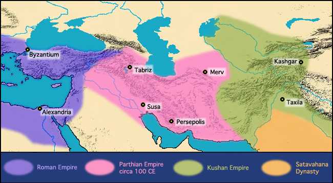 100 BC Parthian Empire