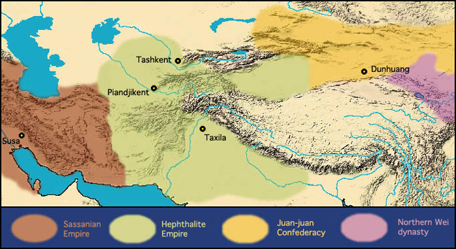 460-470 AD The Hephthalites