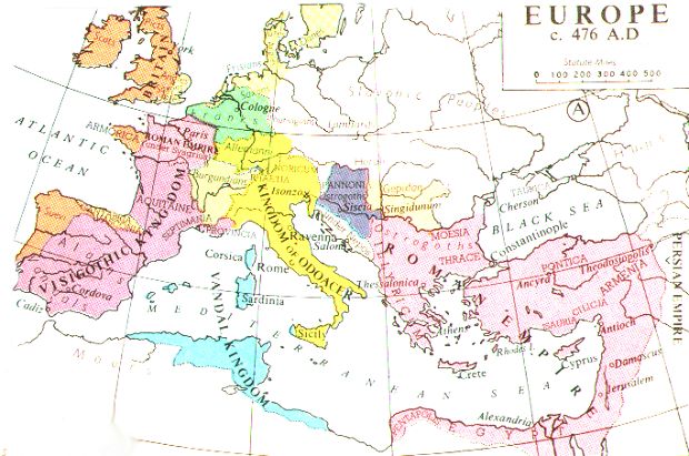 476 AD Europe