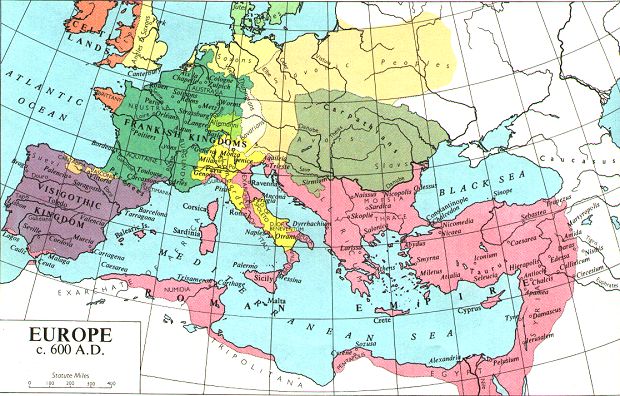 600 AD Europe