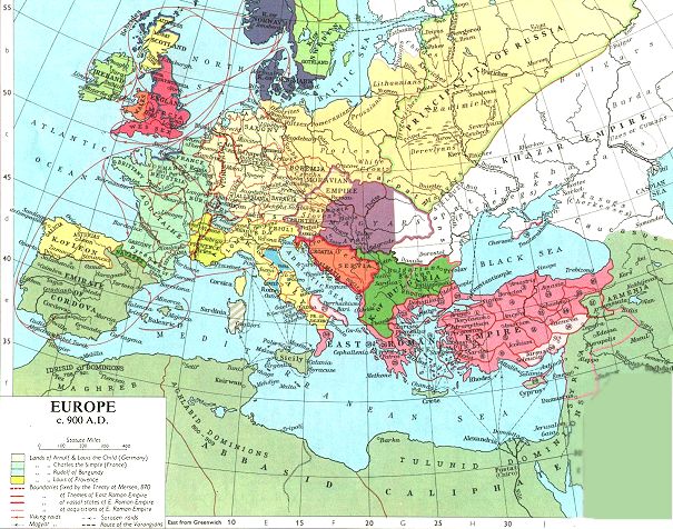 900 AD Europe