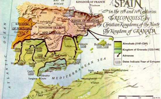 1147-1492 AD Spain Reconquest