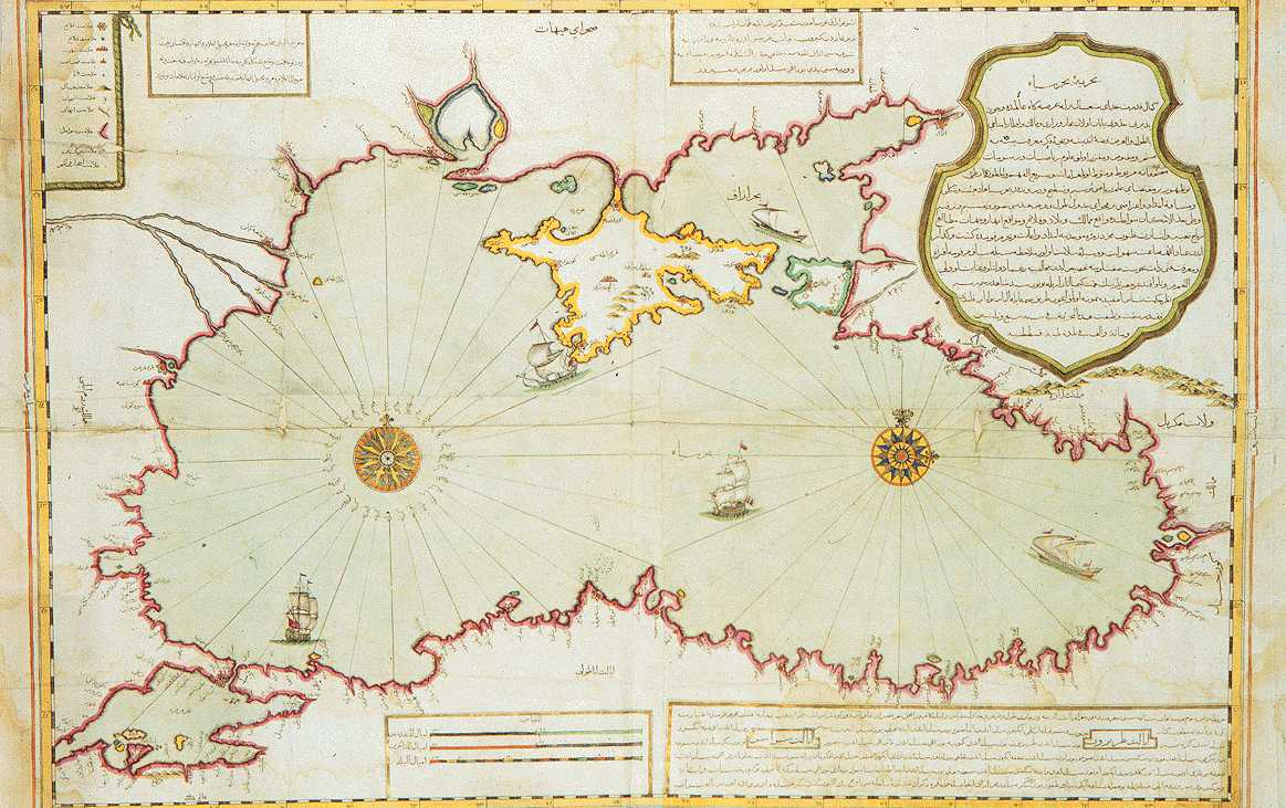 1723 Black Sea - Turkish Map