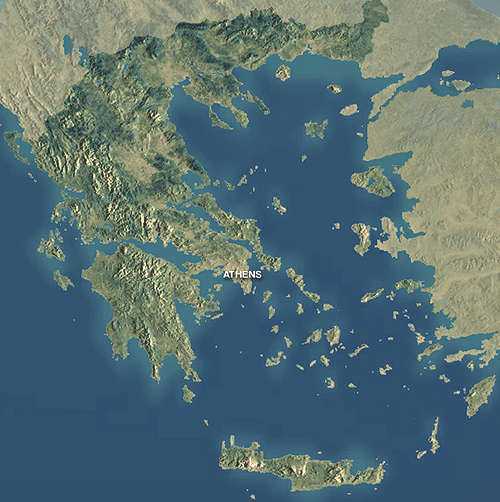 2000 AD Geophysical Map of Greece