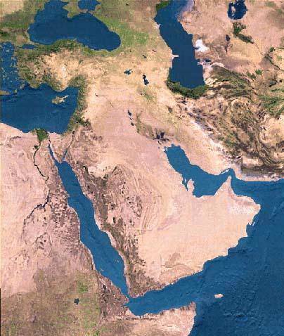 2001 Middle East Satelite Photograph